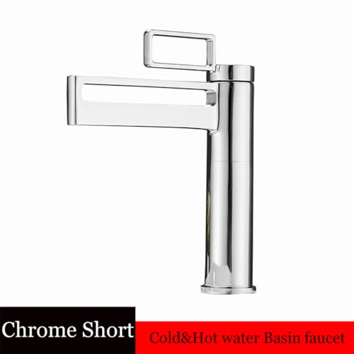 Mitigeur de lavabo noir style cascade pour salle de bain moderne - 3