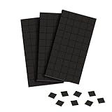 HOT SEAL Square Magnets Magnetic Tape Strip, Magnetic on One Side and Adhesive on The Other, Flexible Magnet Sheets with Adhesive for Fridge Organisation, Arts, Photos and Die Storage (150 pcs)