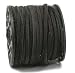 UnCommon Artistry Genuine Split Suede Leather Lace Cord 3mm Black (By the Yard)