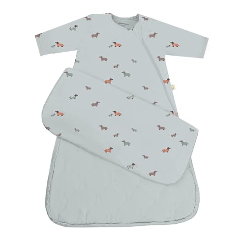 Image of GUNAMUNA Long-Sleeve Sleep Sack for Babies, Wearable Sleep Bags, Soft Rayon, 1.0 TOG, Essentials for Newborns