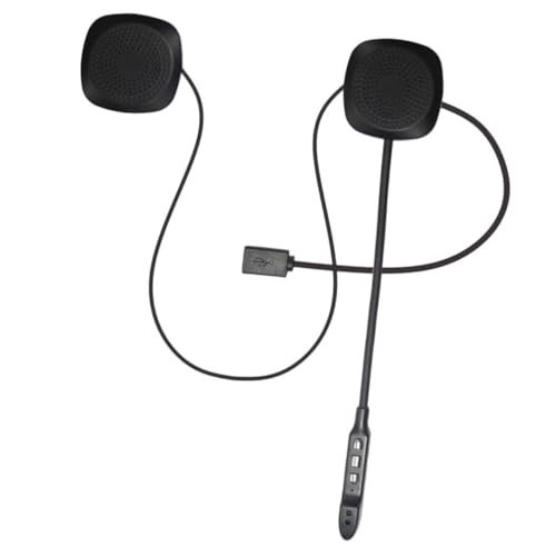 NUOBESTY 1Pieza Auriculares Inalámbricos BT para Casco De Motocicleta con Micrófono Duraderos Sonido para Largos