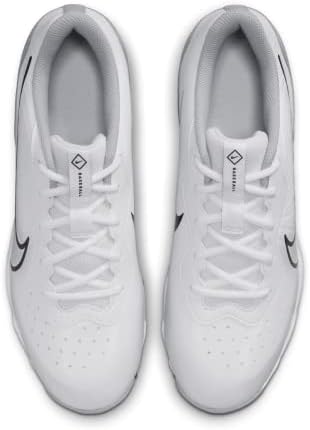 Nike Alpha Huarache Keystone Low Rubber Baseball Cleats White | Gray Size 9 Medium | Image 6