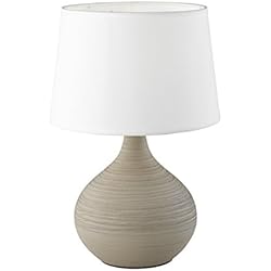 Lamparas Para Mesita De Noche Maison Du Monde Reality Martin - Sobremesa, 40W, IP20, 370 lumens, E14, color capuchino