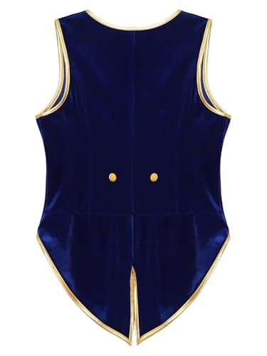 Choomomo Boys Steampunk Tailcoat Vest Kids Medieval Victorian Sleeveless Vintage Tuxedo Waistcoat4