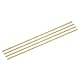 QUARKZMAN 4 Stück Messingstangen (4 mm) 5/32 Zoll x (224 mm) 9 Zoll Messing Vollmaterial Rundstab für Messergriffe Pin DIY Handwerk Modellflugzeug