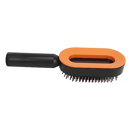 Yinhing Brosse à Cheveux à Palette, Brosse Démêlante avec Dents de Sac Gaz Dissimulées pour le Massage du Cuir Chevelu et le Séchage par Soufflage, Conception Incurvée, Base Debout,