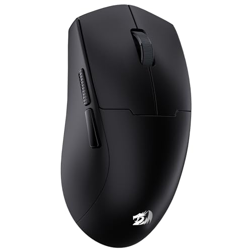Redragon M918 PRO Souris de jeu sans fil à 3 modes, 49 G légère 26 K DPI avec prise en main ergonomique naturelle, boutons programmables complets, logiciel prend en charge les claviers DIY et DPI