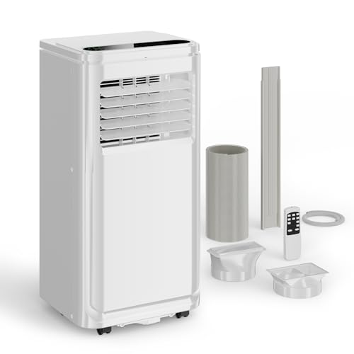 Image of Uthfy 10,000 BTU Portable Air Conditioners, 4-in-1 Portable AC Units with Cooling, Fan & Dehumidifier and Sleep Mode, 24H Timer Auto-on /off, Remote, Self-evaporation,Window Kit Included