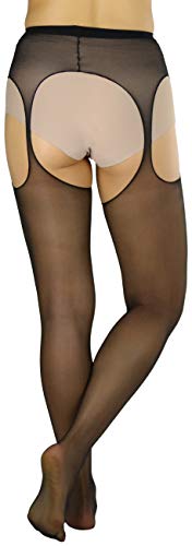 Image of ToBeInStyle Women's Suspender Pantyhose