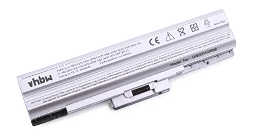 vhbw Batterie Compatible avec Sony Vaio VGN-AW11M/H, VGN-AW11S/B, VGN-AW11XU/Q, VGN-AW11Z/B Ordinateur Portable (4400mAh, 11,1V, Li-ION)