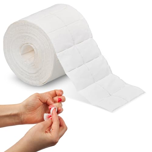 500 Almohadillas de Celulosa sin Pelusa para Uñas de Gel y Acrílico, Almohadillas de Algodón sin Polvo con 10 Capas - para Uñas de Gel Limpias