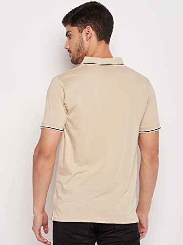 Image of UNIBERRY Men's Cotton Half Sleeves Solid Polo Neck T-shirt-MT4-BG 4XL