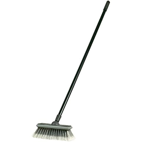 Carrand 93053 Deluxe Car Wash 8" Wash and Jet Dip Brush with 48" Handle Cover