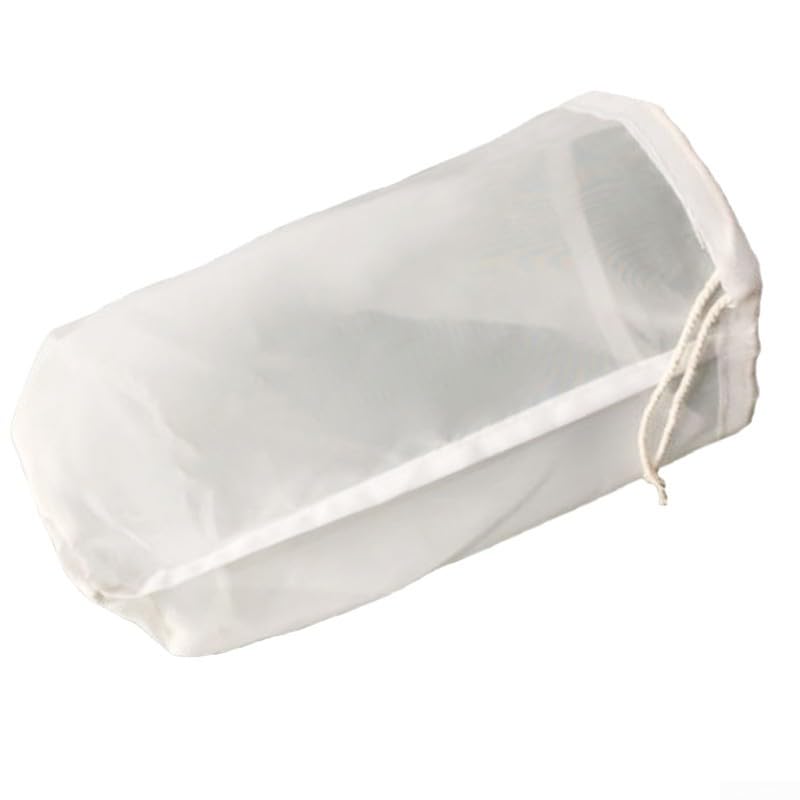Paño filtrante de nailon adecuado para una gama de bebidas como leche y jugo en entornos de cervecería artesanal (20 x 20 cm)