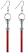 LEGO Lightsaber Earrings Star Wars Fun Jewelry (Red)
