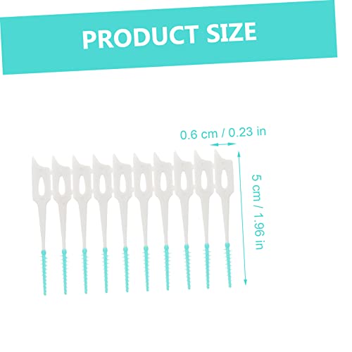 Healvian 80pcs Elastic Interdental Brushes Flexible Cleaners for Plaque Removal Between Gentle Oral Care Tools for and Daily Brushes Box