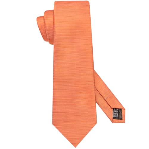 Image of Hi-Tie Men Silk Ties Set with Flower Lapel Pin Necktie Pocket Square Cufflinks for Tuxedo Wedding Business