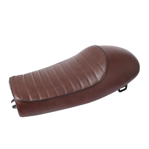 Asiento Cafe Racer impermeable con joroba ergonómica y base acolchada para Kawasaki