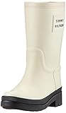 Label Patch/Label Flag Tommy Hilfiger Damen Warmlined Rainboot Stiefeletten, Weiß (Cream 909), 40 EU