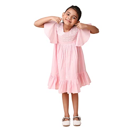Robe rose pour fille anti-irritation Fabindia taille 2-3 ans
