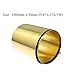 PZRT 0.1x50x1000mm Brass Sheet Roll, Metal Foil Plate 0.1mm Thickness