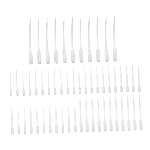 Healifty 50pcs Small Dropper Bottles for Essential Oil Serum Bottles Dropper Liquid Transfer Tool for DIY Beauty Craft Projects