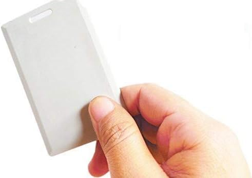 10 x RFID-Karten mit Löchern, 13,56 MHz, M1, weiß, dicke Karten mit Löchern, IC-Zugangskontrollkarte
