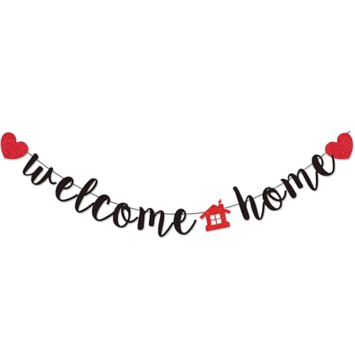 DIFLAX Bienvenida Volver Banner, Welcome Back Girlande, Cartel de Bienvenida, Bienvenido a Casa, Decoracion Bienvenida, Welcome Home para Bienvenida de vuelta a la Familia Fiesta Decoración