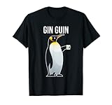 Passendes Sauf Geschenk für Freunde, für Männer und für Frauen geeignet. Jeder der Gin und lustige Sprüche liebt, wird auch dieses Trinkshirt mit Pinguin und Gin Grafik zum trinken auf der nächsten Party lieben.