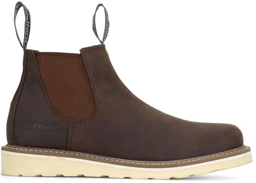 DieHard Colt Chelsea Boot, Waxy Brown Leather, Slip-Resistant, White Wedge Sole3