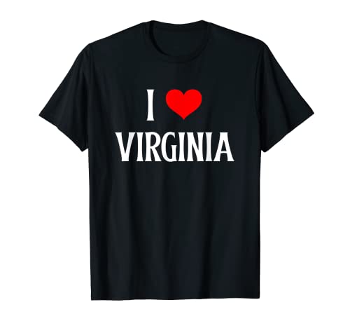 Recuerdo de viaje navideño con la canción «I Love Virginia I Heart», Virginia, EE. UU. Camiseta