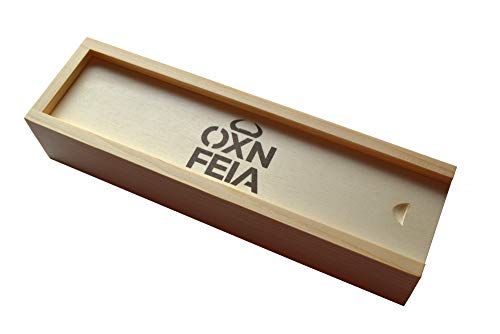 Oxnfeia® HolzbOX (Innenmaß: 210 x 50 x 30 mm) Schiebedeckelkasten Holzkästchen mit Deckel Utensilo Aufbewahrungsbox Organizer Holzschachtel Ordnungsbox Aufbewahrungskiste Allzweckkiste Holzkiste Cover
