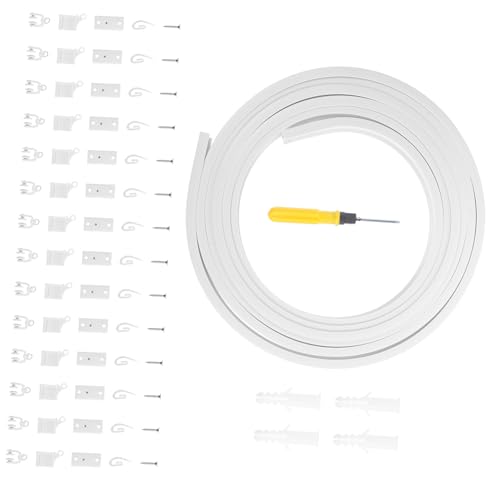 Hemobllo 1 Set Curved Curtain Rail Flexible Ceiling Mount Track for Rv Divider Shop Use Bendable Design for Smooth Operation Easy Installation