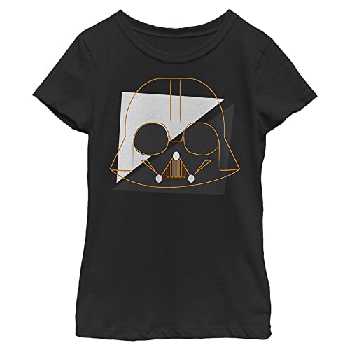 T-shirt Star Wars Vader fille anti-irritation col rond pour l'école