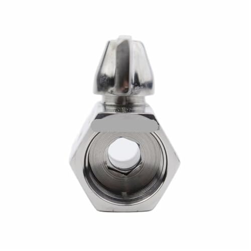 Mini válvula de bola de acero inoxidable de 3/4 rosca BSP de 2 vías 6