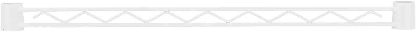 Doshisha Luminous Rack, Steel Rack Parts, Reinforced Bar, Wire Bar, Pole Diameter 1.0 inches (25 mm), Width 2.4 inches (60 mm), White, Includes 2 Sleeves, Prevents Legs from Fall Prevention, Hanging