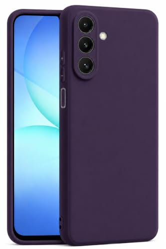Image of FIRST MART Matte Silicone Back Cover for Samsung Galaxy A17 - Purple