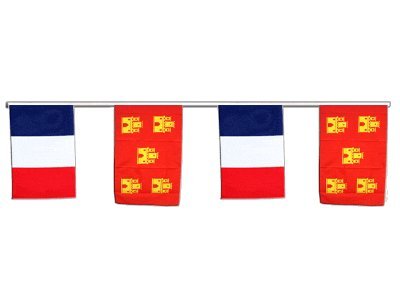 Guirlande d'amitié France Poitou Charentes pour fête de village et banquet