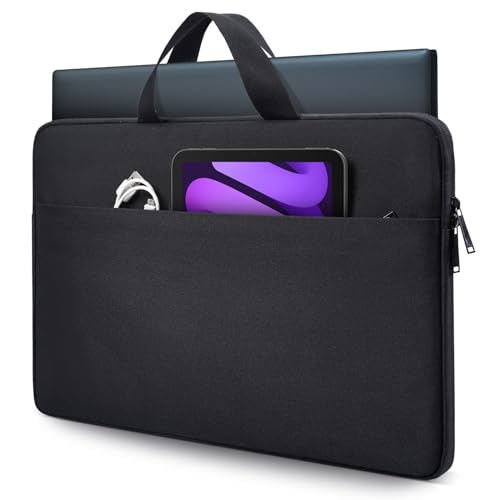 Image of 18-19 Inch Gaming Laptop Sleeve Carrying Case for 18 in Alienware 18 Area-51 /m18 R2 /m18 Gaming Laptop, 18 inch Razer Blade, 18 inch ASUS ROG Strix Scar 18 G18, Acer Nitro 5 18, MSI 18 inch Case Bag, Black