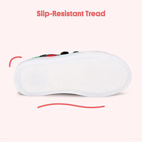 FabKids Boys Light Up Sneakers Cute Dinosaur Canvas Shoes Fashion Hook and Loop Tennie Shoes for Kids4