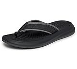 Skechers USA Men's Men's Pargo Flip-Flop, Blk, 10
