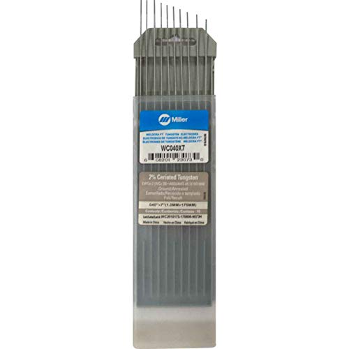 Miller Weldcraft WC040X7 2% Ceriated Tungsten Electrode .040