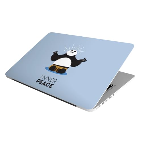 Full Laptop Skin Stickers HD Quality Sticker for Laptops Upto 15.6" (Dustproof|Waterproof|Scratchproof|Reusable) - BE PNDA FL