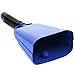BLUE PANDA 11-Inch Royal Blue Cow Bell with Handle - Loud Resonant Noise Maker for Stands - Cow Bells for Sporting Events - Metal Construction & Includes Drumstick - Glossy Finish
