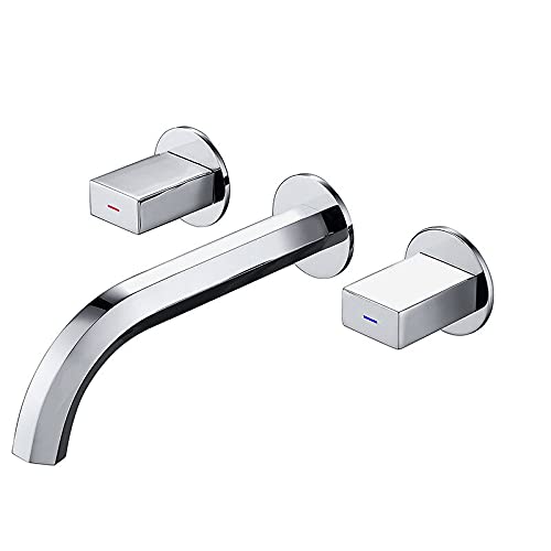 Mitigeur de lavabo noir et or brossé pour salle de bain chaude et froide