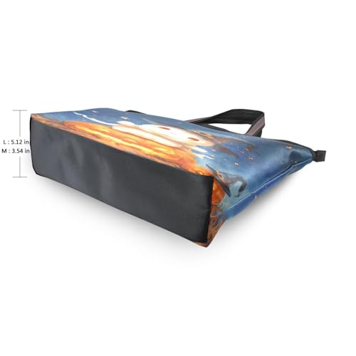 Image of Women Turtle Tote Bag Polyester Handbag Zippered Tote Bag Turtle Tote Purses,Summer Beach Tote Bag