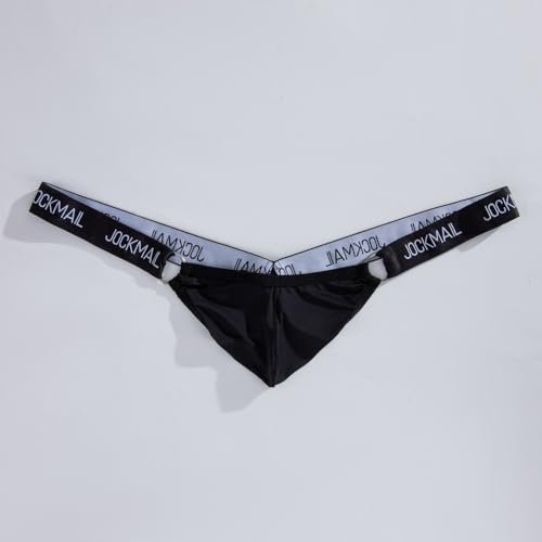 Men's Ice Silk Jockstrap Low Waist Breathable Thong Underwear Workout Jock Strap Comfortable Briefs for Men4