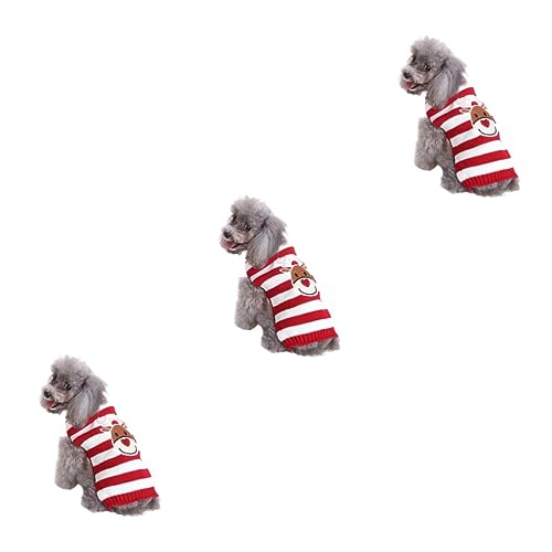 Vêtements pour chiots contre le froid | Pack de 3 pulls chats - 2