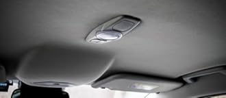 GoldWheel Auto Headliner Fabric Mesh Type 60" Wx85 L with Foam Backing Interior Replacement Headliner Material, for All Vehicles RV Boat Home Roof Upholstery Fabric, Dark Gray