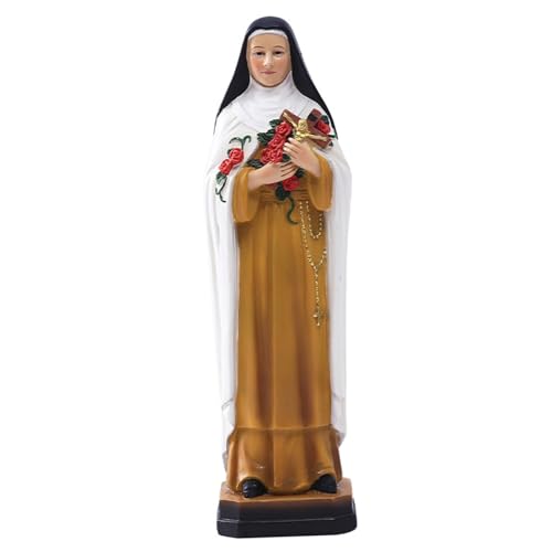 Estatua católica de San Teresita de Lisieux en resina 8.2x2.4x2.2 pulg miniatura 2